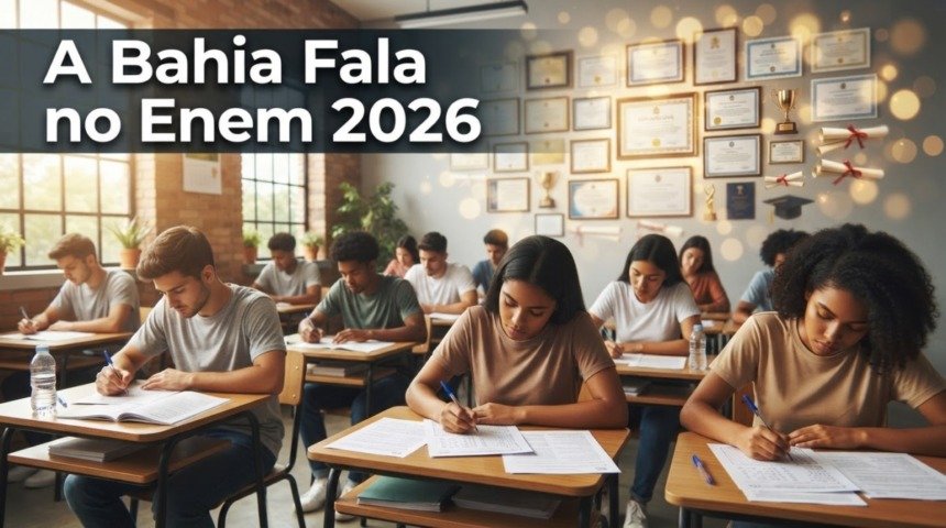 Enem A Bahia Fala Imagem IA
