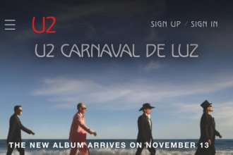 U2 Site Oficial Divulgação